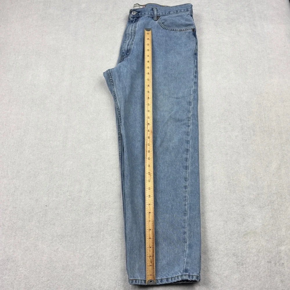 Levis Jeans Mens 38x30 Light Wash Relaxed Fit Tapered Leg 100 Cotton Denim Pants